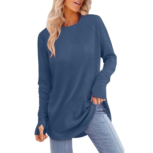 Ladies Graphic Tops Tunic Tops to Wear with Leggings Long Sleeve Thumb Hole Shirts Crew Neck Curved Hem Fall Loose Fit Casual T Shirts Elegant Going Out Blouse Festival Tees A-116 Ladies Graphic Tops Tunic Tops to Wear with Leggings Long Sleeve Thumb Hole Shirts Crew Neck Curved Hem Fall Loose Fit Casual T Shirts Elegant Going Out Blouse Festival Tees A-116 von Generic