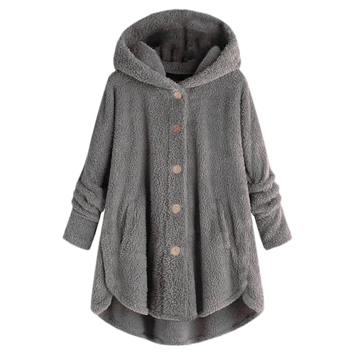 Lange Strickjacke Ohne äRmel Damen Kurzmantel Grau Warme Regenjacke Damen Modische üBergangsjacke Damen Beige Strickjacke Lang Wollmantel Damen Kurz Mantel Mit Fellkapuze Lange Steppweste Beige von Generic