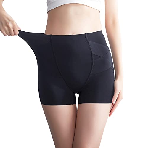 Lange Unterhose Damen Warm Thermoleggings Damen Frauen Höschen Hohe Taille Butt Lifter Shorts Nahtloser Body Shaper Booty Enhancer Oberschenkel Schlanker Damen Hosen Winter Thermo Leggings (Black, M) von Generic