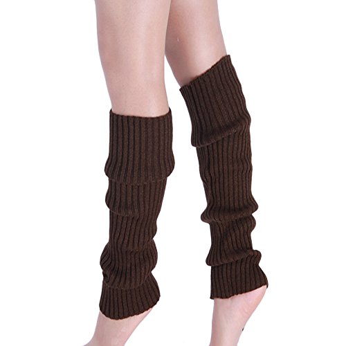 Langer Beinwärmer Beinstulpen Kniestrümpfe Verdickte Kniewärmer Overknee Strümpfe Weich Stulpen Damen Winter Kälteschutz Thermo Warmere Strickbündchen Beinstrümpfe Co Stiefelsocken von Generic