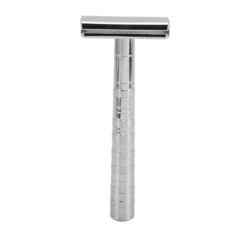 Langes Handwerkswerkzeug mit Offenem Rasieren, Wiederverwendbares Einfaches Sicherheitsrasur -Tool für Männer (Helles Silber) von Generic