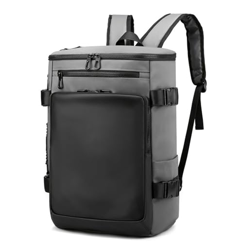 Laptop-Rucksack FüR MäNner Und Frauen Wasserabweisend FüR 16-Zoll-Computertasche Robuster Hightech-Tagesrucksack LäSsiger Rucksack FüR Business Arbeit College Wochenende,Grau von Generic