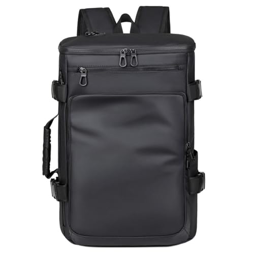Laptop-Rucksack FüR MäNner Und Frauen Wasserabweisend FüR 16-Zoll-Computertasche Robuster Hightech-Tagesrucksack LäSsiger Rucksack FüR Business Arbeit College Wochenende,Schwarz von Generic