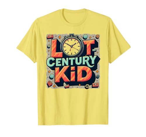 Last Century Kid 1900s Retro Nostalgie Uhr Sterne Vintage T-Shirt, Herren, Gelb, XL Last Century Kid 1900s Retro Nostalgie Uhr Sterne Vintage T-Shirt, Herren, Gelb, XL von Generic
