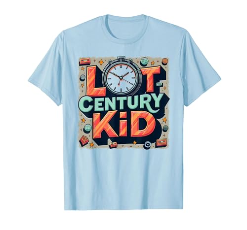 Last Century Kid 1900s Retro Nostalgie Uhr Sterne Vintage T-Shirt, Herren, Himmelblau, M Last Century Kid 1900s Retro Nostalgie Uhr Sterne Vintage T-Shirt, Herren, Himmelblau, M von Generic