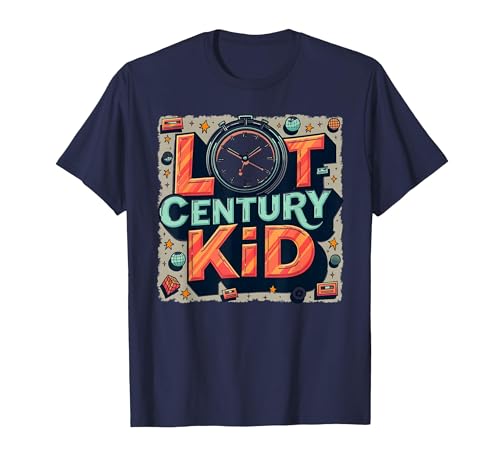 Last Century Kid 1900s Retro Nostalgie Uhr Sterne Vintage T-Shirt, Herren, Marineblau, S Last Century Kid 1900s Retro Nostalgie Uhr Sterne Vintage T-Shirt, Herren, Marineblau, S von Generic