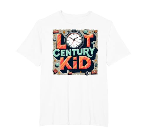 Last Century Kid 1900s Retro Nostalgie Uhr Sterne Vintage T-Shirt, Herren Große Größen, Weiß, 4X Tall Last Century Kid 1900s Retro Nostalgie Uhr Sterne Vintage T-Shirt, Herren Große Größen, Weiß, 4X Tall von Generic