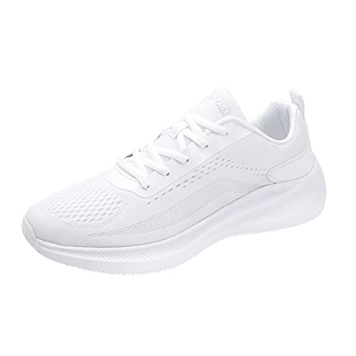 Laufschuhe Atmungsaktive Sportschuhe Sneaker Damen Herren einfarbig Mesh Schnür Freizeitschuhe Bequeme atmungsaktive Turnschuhe mit weicher Sohle Feine Schuhe Herren von Generic