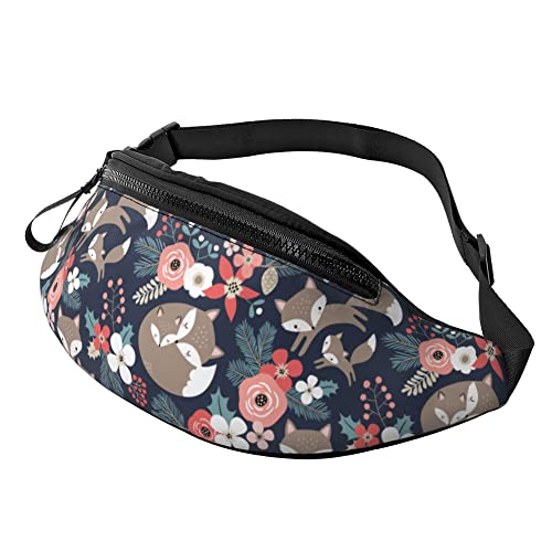 Lauftasche Füchse Und Blumen, Handytasche Tasche Multifunktionale Sport Hüfttasche Atmungsaktiv Schultertaschen Für Radfahren Herren Wandern von Generic