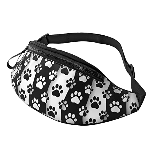 Lauftasche Niedliche Pfotenabdrücke Von Haustieren, Sport Hüfttasche Mit Reißverschluss Handytasche Tasche Atmungsaktiv Waist Fanny Pack Für Sport Reisen Herren von Generic