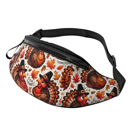 Lauftasche Thanksgiving Hahn Blätter, Handytasche Tasche Multifunktionale Damen Bauchtasche Mode Gurttasche Für Joggen Laufen Spazieren von Generic