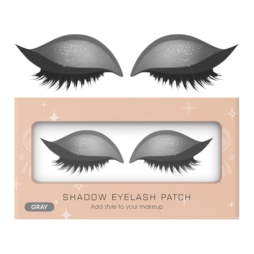 Lazy Lidschatten Wimpern Patch Lidschatten Wimpern Make -up -Aufkleber (grau) von Generic