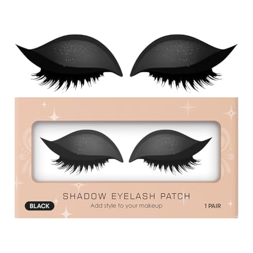 Lazy Lidschatten Wimpern Patch Lidschatten Wimpern Make -up -Aufkleber (schwarz) von Generic
