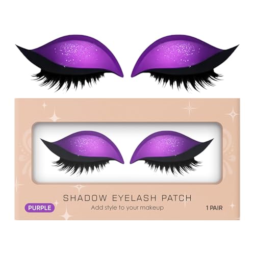 Lazy Lidschatten Wimpern Patch Make-up Aufkleber (lila) von Generic