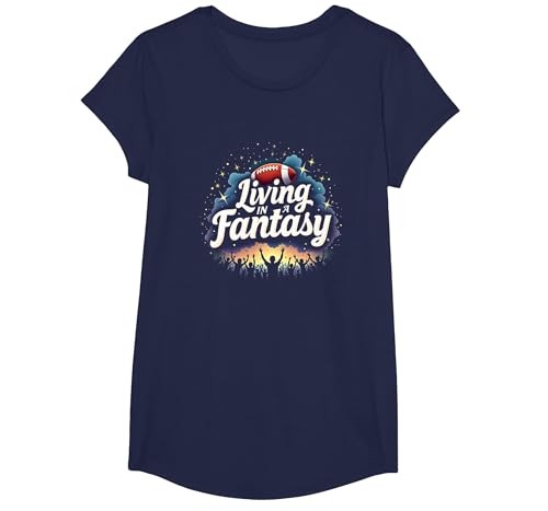 Leben in einem Fantasy-Football-Fantraum T-Shirt, Girls, Marineblau, XS Leben in einem Fantasy-Football-Fantraum T-Shirt, Girls, Marineblau, XS von Generic