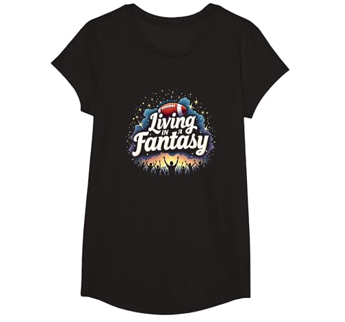 Leben in einem Fantasy-Football-Fantraum T-Shirt, Girls, Schwarz, XS Leben in einem Fantasy-Football-Fantraum T-Shirt, Girls, Schwarz, XS von Generic