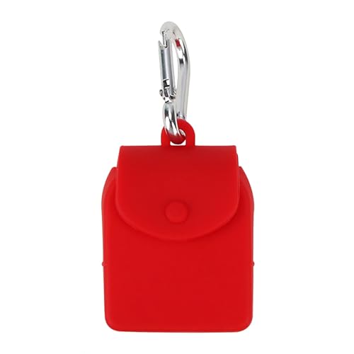 Lebensmittelechtes Silikon, weich, zum Aufhängen, staubdicht, Aufbewahrungstasche, Schlüsselanhänger-Haken, tragbar, Mini-Organizer-Tasche, Heimzubehör von Generic