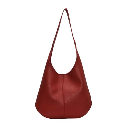 Leder Damen Umhängetasche Große Handtasche mit Clutch Halbmondtasche for Shopping und Alltag von Generic