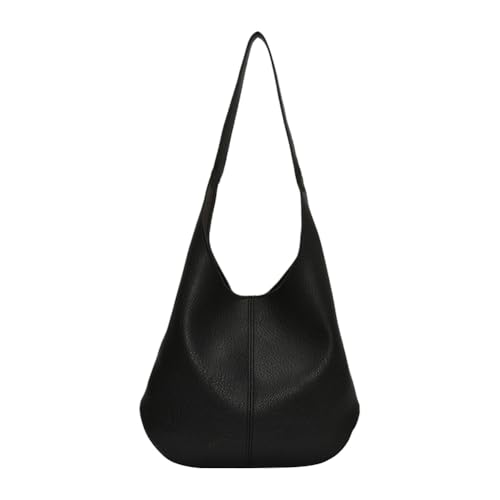 Leder Damen Umhängetasche Große Handtasche mit Clutch Halbmondtasche for Shopping und Alltag von Generic