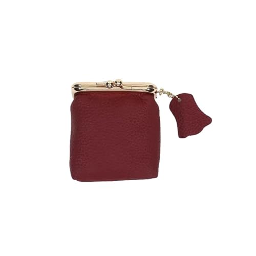 Leder Frauen Kleine Kosmetiktasche Make-Up Tasche Lippenstift Organizer Fall Dame Reise Schlüssel Box Geldbörse(1 red) von Generic