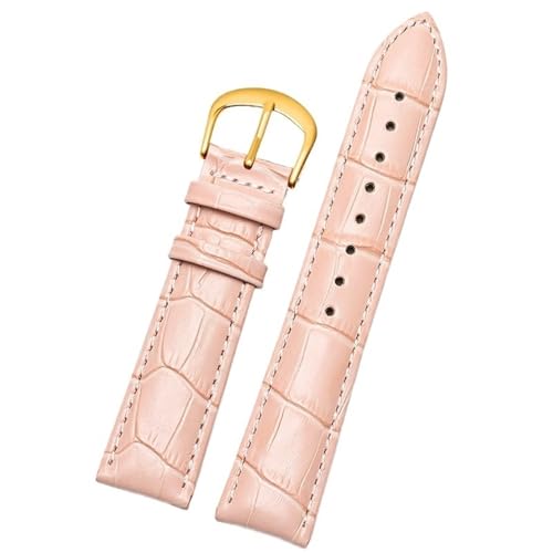 Lederarmband for Smartwatches for Herren und Damen(2 pink,17mm) von Generic