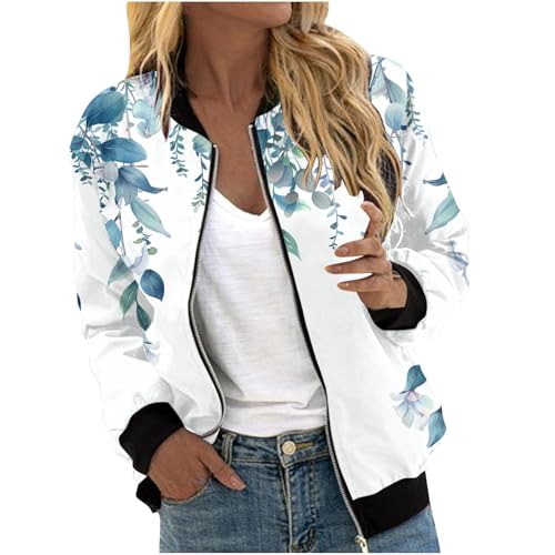 Lederjacke Braun Damen Steppjacke Damen Leicht Blouson Jacke Damen Steppweste Damen Leicht Jeansjacke Damen Only Parka Damen Sommer Sommer von Generic