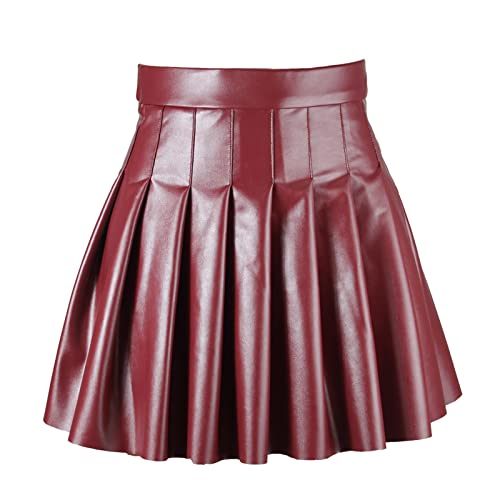 Lederrock Damen Schwarz,Minirock Damen Sexy,Faltenrock Damen Kurz Plisseerock PU Leder Röcke Basic Einfarbig Dehnbar Mini Rock A-Linie Tennisrock Damenrock Herbstrock Skater Kurzer Kleid Lederrock Damen Schwarz,Minirock Damen Sexy,Faltenrock Damen Kurz Plisseerock PU Leder Röcke Basic Einfarbig Dehnbar Mini Rock A-Linie Tennisrock Damenrock Herbstrock Skater Kurzer Kleid von Generic