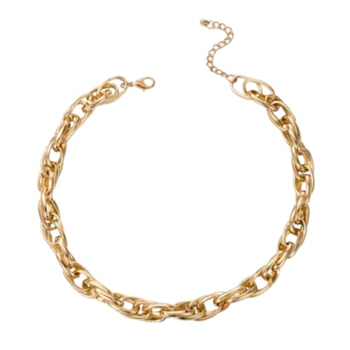 Legierung Metall Kette Einlagige Halskette Geometrische minimalistische Schlüsselbeinkette Unisex Halskette von Generic