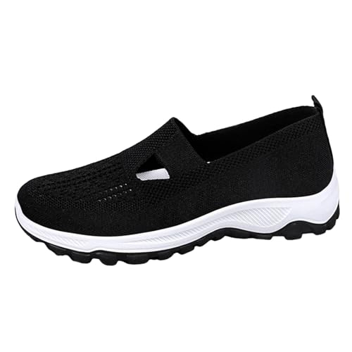 Leicht Schlupfschuhe Frauen - Air Cushion Casual Größe Damen Laufschuhe Schnürer Outdoor Trail Running Schuhe Studenten Wanderschuhe edic Diabetic Walking Shoes von Generic