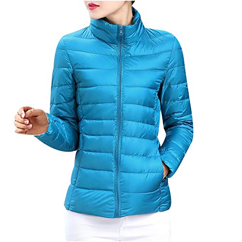 Leicht Steppjacke Damen Kurz Elegant Daunenjacke Gesteppt Übergangsjacke Warme Mantel Steppmantel Winter Jacke Bodywarmer Outdoorjacke Federleichte Daunenjacke Damen von Generic
