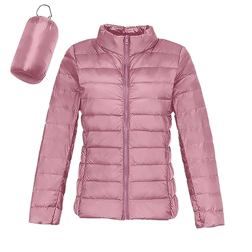 Leichte Daunenjacke Damen Puffer Jacke Damen Leichter Daunenmantel Lightweight Steppjacke Damen Leicht Packable Down Jacket Women Federleichte Daunenjacke Daunenjacke Frauen Dünne Jacke Oversize von Generic