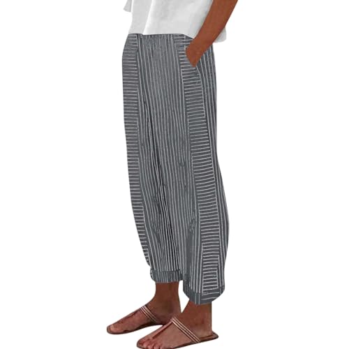 Leichte Sommerhose Damen Sommer Leicht Sporthose Baumwolle Leinen Stoffhose Lockere Sommerhose Lässig High Waist Strandhose mit Taschen Freizeithose Elegant,Schwarz,M Leichte Sommerhose Damen Sommer Leicht Sporthose Baumwolle Leinen Stoffhose Lockere Sommerhose Lässig High Waist Strandhose mit Taschen Freizeithose Elegant,Schwarz,M von Generic