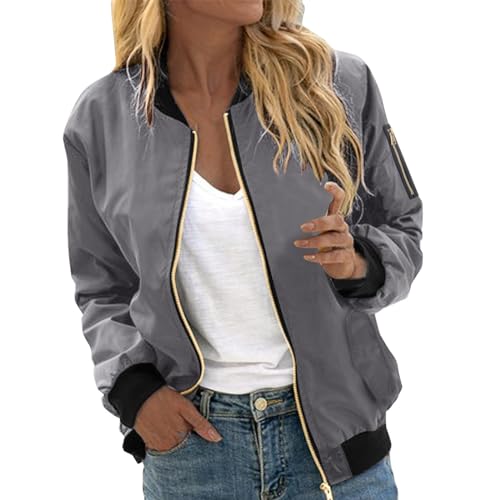 Leichte Sommerjacke Damen Elegante Mantel Damen Platz Dünne Tasche Jacke Bluse Mantel Baseball Top Mantel Damen Sommer Kurzarm Jacke Damen Sommer Kurzarm Jacke Damen Sommer von Generic