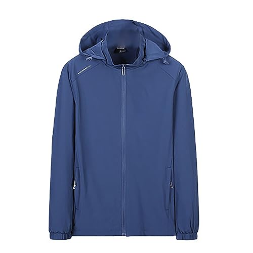 Leichte Übergangsjacke Herren Schwarz - Herrenjacke Übergangsjacke Lang - Winddichte Regenfeste Kapuzenjacke Atmungsaktive Leichtejacke Outdoor-Stanzjacke Softshelljacken Fliegerjacke Leichte Übergangsjacke Herren Schwarz - Herrenjacke Übergangsjacke Lang - Winddichte Regenfeste Kapuzenjacke Atmungsaktive Leichtejacke Outdoor-Stanzjacke Softshelljacken Fliegerjacke von Generic
