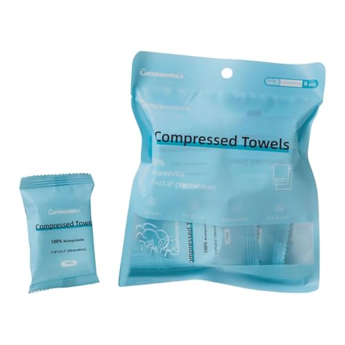 Leichte saugfähige Einweg Komprimierte Handtücher,Dicke Compressed Face Towels,Gesichtshandtücher Reise Handtuch,Lecktücher Einmalhandtücher Einzeln Verpackt Wandern Küche Zuhause Travel (A, One Size) von Generic