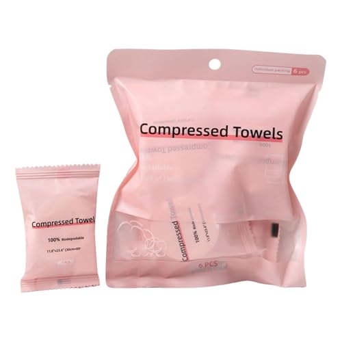 Leichte saugfähige Einweg Komprimierte Handtücher,Dicke Compressed Face Towels,Gesichtshandtücher Reise Handtuch,Lecktücher Einmalhandtücher Einzeln Verpackt Wandern Küche Zuhause Travel (B, One Size) von Generic