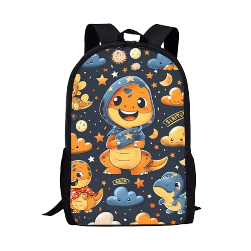 Leichter Daypack Kawaii Dinosaurier Wanderrucksack Moderner Rucksäcke Für Büro, Reisen, Freizeit, 42X32X14Cm von Generic