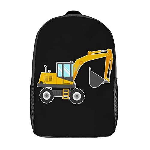 Leichter Daypack Süßer Bagger Wanderrucksack Retro Laptoptasche Für Reisen, Freizeit, Wandern, 42X32X14Cm von Generic