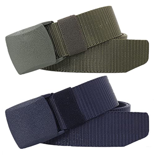 Leichter gürtel für männer frauen, Militärischer taktischer schnellverschluss metallfreier nylon gürtel, 2 Stück Leichter gürtel für männer frauen, Militärischer taktischer schnellverschluss metallfreier nylon gürtel, 2 Stück von Generic