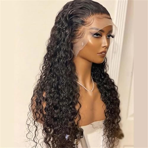 Leimlose Weiche Lange 26 Zoll Perücken Mit 180 Dichte Für Damen Verworrene Lockige Schwarze Spitzenfrontperücken black 20inches Leimlose Weiche Lange 26 Zoll Perücken Mit 180 Dichte Für Damen Verworrene Lockige Schwarze Spitzenfrontperücken black 20inches von Generic