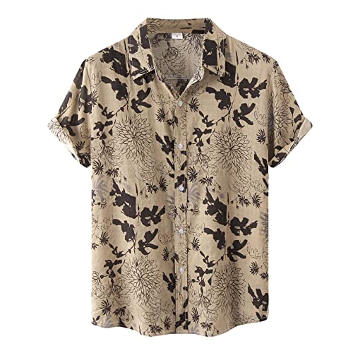 Leinenhemd Herren Hemden Kurzarm Freizeithemd Funky Hawaii Hemd Lässig Button Down Lässig Button Down Sommerhemde Locker Henley Shirt Strand Atmungsaktives Kurzarmhemd Männer Leinenhemd Herren Hemden Kurzarm Freizeithemd Funky Hawaii Hemd Lässig Button Down Lässig Button Down Sommerhemde Locker Henley Shirt Strand Atmungsaktives Kurzarmhemd Männer von Generic