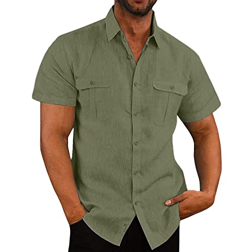 Leinenhemd Herren Kurzarm Einfarbig Sommerhemd Casual Freizeit Herrenhemd Regular Atmungsaktiv Hemd Button Down T Shirt Slim Fit Sportshirt Lässiges Hawaiihemd Bequeme Outdoorshirt Sale Angebote Leinenhemd Herren Kurzarm Einfarbig Sommerhemd Casual Freizeit Herrenhemd Regular Atmungsaktiv Hemd Button Down T Shirt Slim Fit Sportshirt Lässiges Hawaiihemd Bequeme Outdoorshirt Sale Angebote von Generic