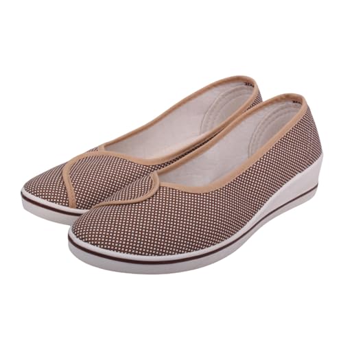 Leinenschuhe Ballerinas Runde Zehenpartie Einfarbig Weiche Sohle Walkingschuhe Bequeme Flach Atmungsaktive rutschfeste Trekkingschuhe Elegante Exquisit Casual Sportschuhe Leinenschuhe Ballerinas Runde Zehenpartie Einfarbig Weiche Sohle Walkingschuhe Bequeme Flach Atmungsaktive rutschfeste Trekkingschuhe Elegante Exquisit Casual Sportschuhe von Generic