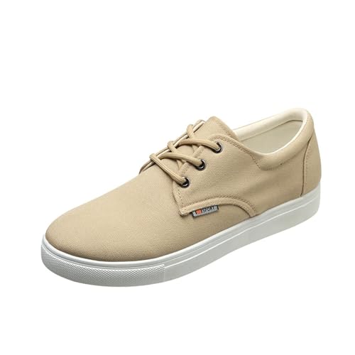 Leinenschuhe Herren Lässige | Segeltuchschuhe Herren Slipper Joggingschuhe Vielseitiger Wanderschuhe Runde Zehe Walkingschuhe Modern Halbschuhe rutschfeste Outdoorschuhe Klassische Sportschuhes von Generic