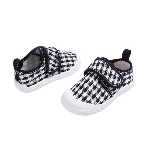 Leinwand Schuhe Mädchen Karierter Druck Segeltuch Sneakers Lässige Bequeme Freizeitschuhe Flache Schuhe,Atmungsaktiv Sportschuhe, Klassische Turnschuhe für den Alltag von Generic