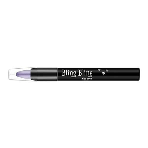 Lidschatten-Flash-Stick 2024 Neuer Flash-Lidschatten-Stift Augen-Make-up-Farbe Perlglanzstift Rotierender Lidschatten-Stift Schlafender Seidenraupen-Stift -Make-up LHy448 (H, 11.8x2cm) von Generic