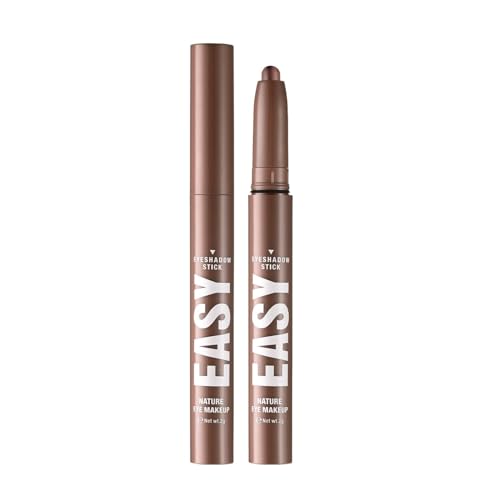 Lidschatten Paletten Billig Einzelner Lidschattenstift mit Perlglanz-Effekt, mehrfarbig, verwischter Lidschattenstift Lidschatten Creme (C, One Size) von Generic
