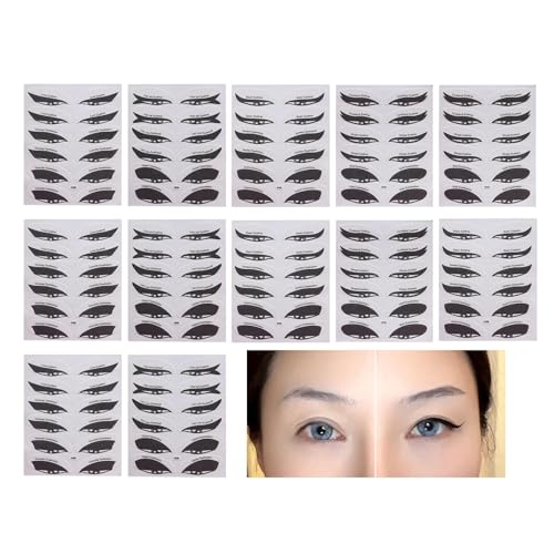 Lidschatten-Schablone, Augen-Schablonen für Make-up, Aufkleber für Augen-Make-up-Applikatoren, Eyeliner-Schablonen-Aufkleber, Lidschatten-Schablonen-Aufkleber von Generic