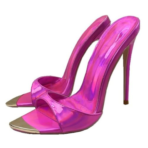 Lila,39 EU,Damen Pumps mit spitzer Spitze, Peep-Toe-Sandalen, Slingback-Slipper, Stiletto-Absatz, Abendschuhe für Brauthochzeitsfeiern Lila,39 EU,Damen Pumps mit spitzer Spitze, Peep-Toe-Sandalen, Slingback-Slipper, Stiletto-Absatz, Abendschuhe für Brauthochzeitsfeiern von Generic