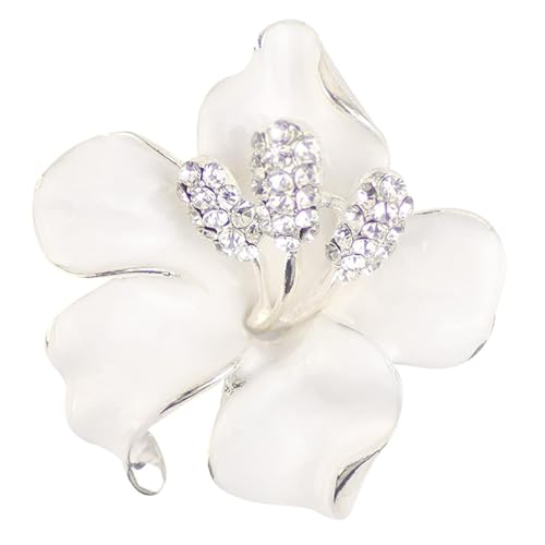 Lily Brosche Blumen Hochzeit Hochzeit Brosche Diamant Corsage Strass bedeckt Schals Schal Clip für Frauen Damen Mädchen kreativ und nützlich von Generic